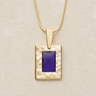 Gold Purple Passion Ash Resin Jewelry
