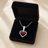Silver Hearts On Fire Ash Resin Jewelry
