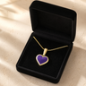 Gold Springtime Heart Ash Resin Jewelry