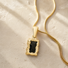 Gold Sagey Oak Ash Resin Jewelry