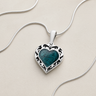 Silver Heartfelt Journey Ash Resin Jewelry