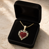 Gold Campfire Heart Ash Resin Jewelry