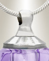 Glass Locket Violet Shasta Cremains Pendant