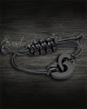 Black Stainless Steel Timeless Bracelet Cremation Jewelry