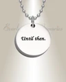 Small Thick Round Photo Engraved Stainless Keepsake