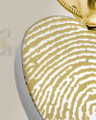 Gold Plated over Stainless Everlasting Journey Fingerprint Necklace
