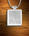 Stainless Glorious Moments Fingerprint Necklace