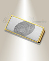 Stainless Steel Silver on Gold Fingerprint Money Clip