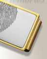 Stainless Steel Silver on Gold Fingerprint Money Clip