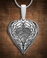 Angel Wings Sterling Fingerprint Necklace