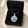 Stainless Steel Circled Photo Pendant