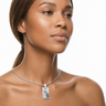 Stainless Petite Photo Rectangle Pendant