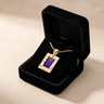 Solid 14K Gold Purple Passion Ash Resin Jewelry