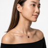 Solid 14K White Gold Ocean Heart Ash Resin Jewelry