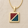 Solid 14K Gold Winter Memories Ash Resin Jewelry