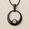 Simply Irresistable Black Finish Round Ash Resin Jewelry