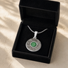 Knowing Round Sterling Silver with Seafoam Ash Resin Jewelry