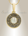 Knowing Round Gold Plated Ash Resin Jewelry