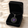 Knowing Round Black Finish Ash Resin Jewelry