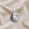 Love You To The Moon Sterling Silver Ash Resin Jewelry