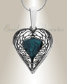 Paradise Sterling Silver Heart Ash Resin Jewelry