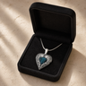 Paradise Sterling Silver Heart Ash Resin Jewelry