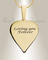 Paradise Gold Plated Heart Ash Resin Jewelry
