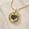 Enlightened Round Gold Plated Ash Resin Jewelry