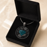 Enlightened Round Black Finish Ash Resin Jewelry