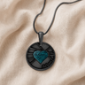 Enlightened Round Black Finish Ash Resin Jewelry