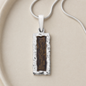 Lasting Long Rectangle Sterling Silver Ash Resin Jewelry
