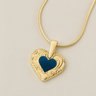 Pleasant Heart Gold Plated Ash Resin Jewelry