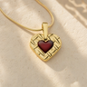 Woven Heart Gold Plated Ash Resin Jewelry