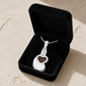 Holding You Close Sterling Silver  with Carob Resin Ash Resin Jewelry