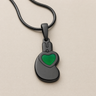 Holding You Close Black Finish Ash Resin Jewelry