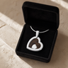 Two Of A Kind Heart Sterling Silver Ash Resin Jewelry