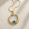 Solid 14K Gold Simply Irresistible Round Ash Resin Jewelry