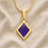 Solid 14K Gold Modest Diamond Ash Resin Jewelry