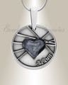 Solid 14K White Gold Enlightened Round Ash Resin Jewelry