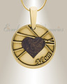 Solid 14K Gold Enlightened Round Ash Resin Jewelry