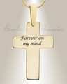 Solid 14K Gold Cultured Cross Ash Resin Jewelry