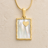 Solid 14K Gold Adored Rectangle Ash Resin Jewelry