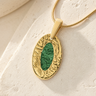 Solid 14K Gold Heartfelt Oval Ash Resin Jewelry