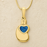 Solid 14K Gold Holding You Close Ash Resin Jewelry
