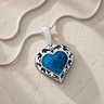 Silver Artistic Heart Ash Resin Jewelry