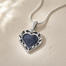 Silver Willowdale Heart Ash Resin Jewelry