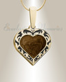 Gold Sunnyside Heart Ash Resin Jewelry