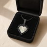 Black Finish Powerful Heart Ash Resin Jewelry