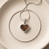 Silver Winnipeg Heart Ash Resin Jewelry