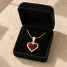 Gold Delightful Heart Ash Resin Jewelry